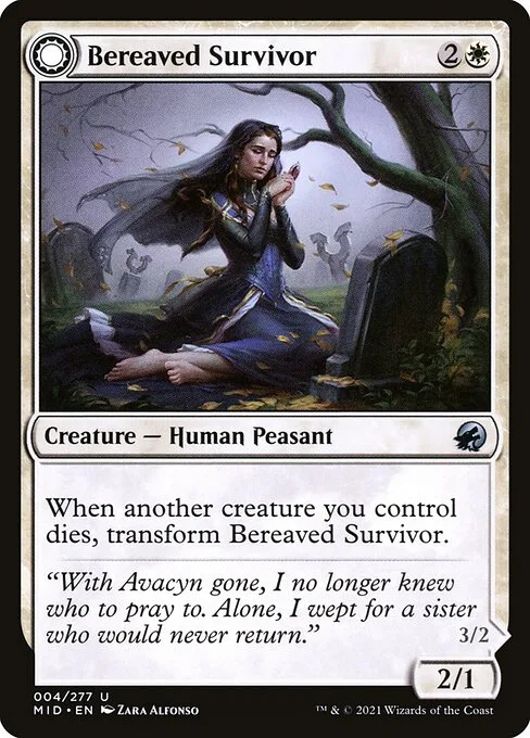 Bereaved Survivor // Dauntless Avenger · Innistrad: Midnight Hunt 4/399