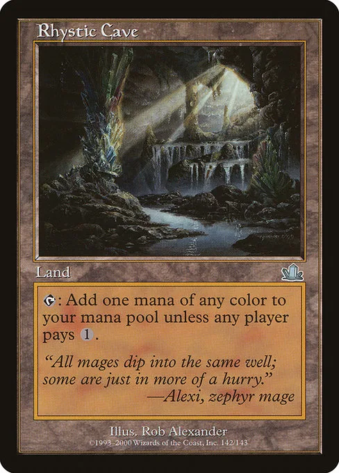 Rhystic Cave · Prophecy 142/144