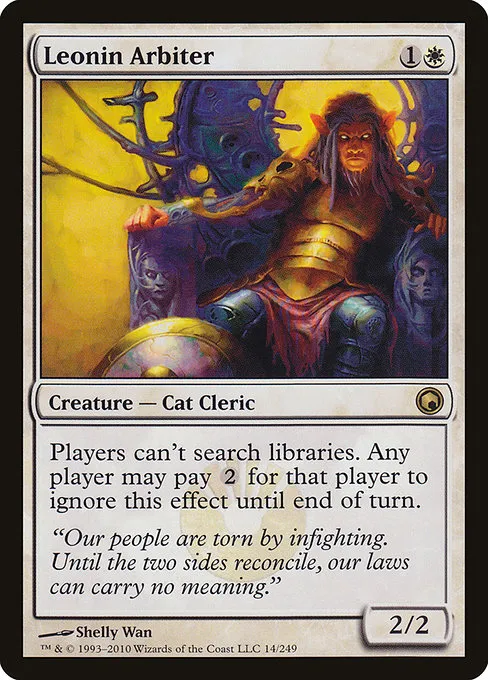 Leonin Arbiter · Scars of Mirrodin 14/249