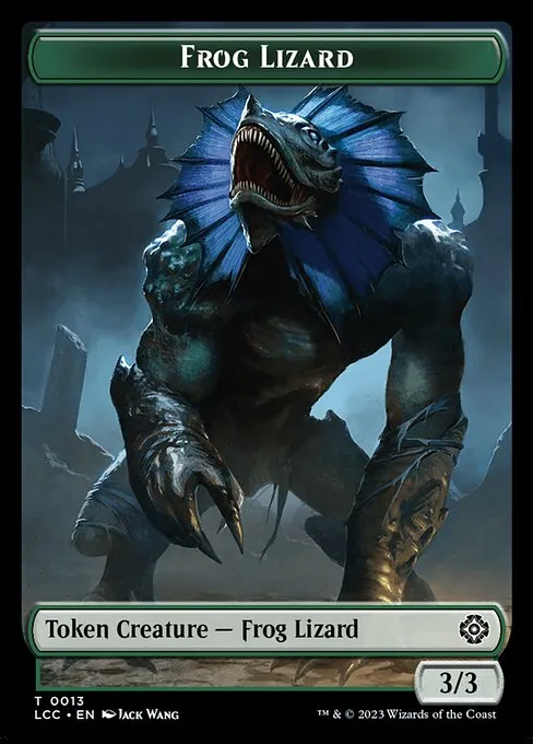 Frog Lizard · The Lost Caverns of Ixalan Commander Tokens 13/18