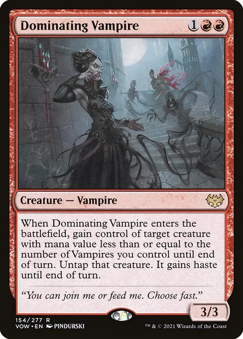 Dominating Vampire · Innistrad: Crimson Vow 154/423