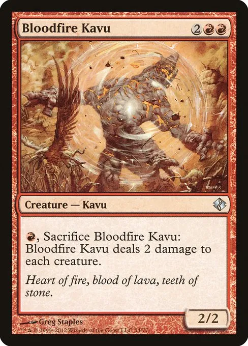 Bloodfire Kavu · Duel Decks: Venser vs. Koth 54/77