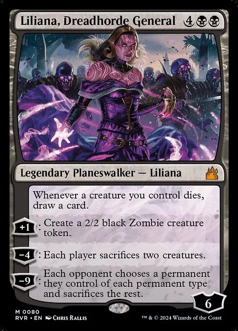 Liliana, Dreadhorde General · Ravnica Remastered 80/531