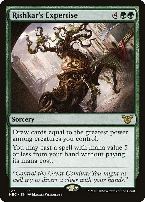 Rishkar's Expertise · Neon Dynasty Commander 127/179