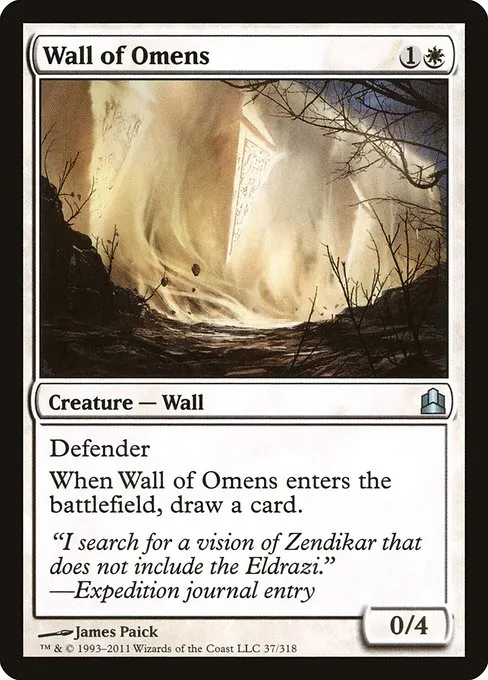 Wall of Omens · Commander 2011 37/318