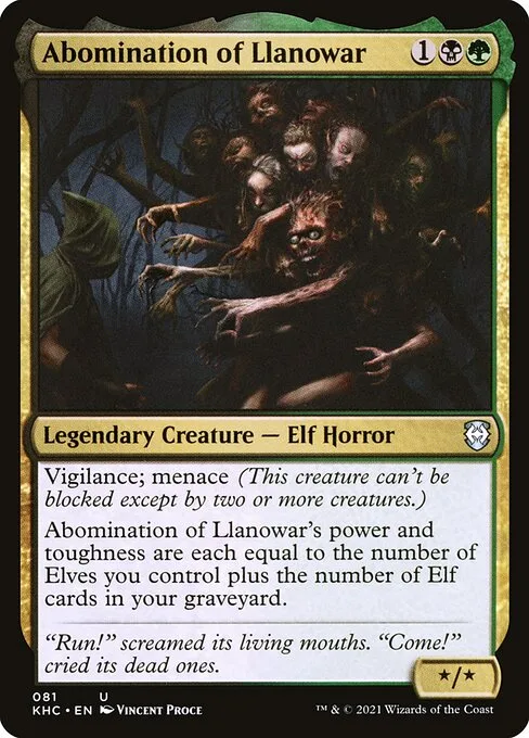 Abomination of Llanowar · Kaldheim Commander 81/119