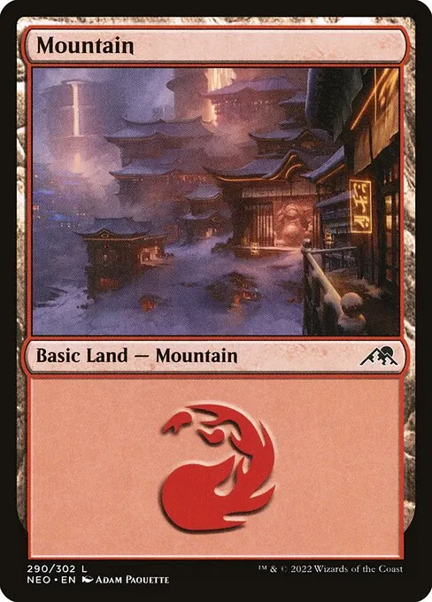 Mountain · Kamigawa: Neon Dynasty 290/531
