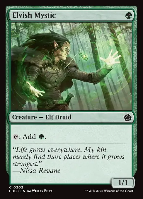 Elvish Mystic · Foundations Commander 202/3