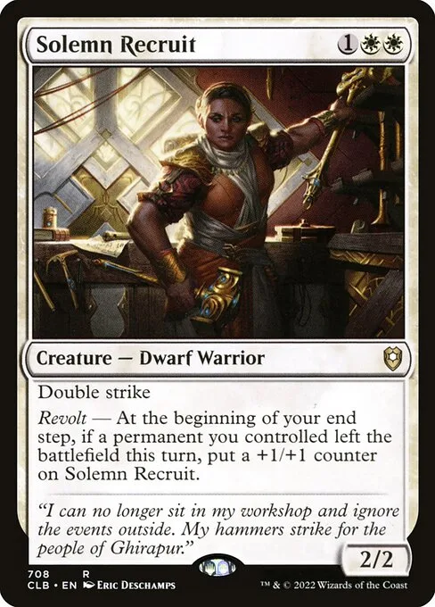 Solemn Recruit · Commander Legends: Battle for Baldur's Gate 708/936
