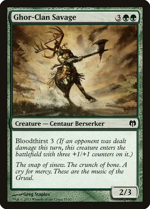 Ghor-Clan Savage · Duel Decks: Heroes vs. Monsters 53/81