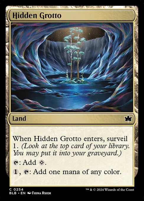 Hidden Grotto · Bloomburrow 254/398