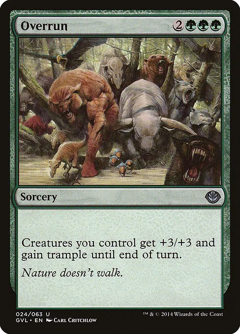 Overrun · Duel Decks Anthology: Garruk vs. Liliana 24/63