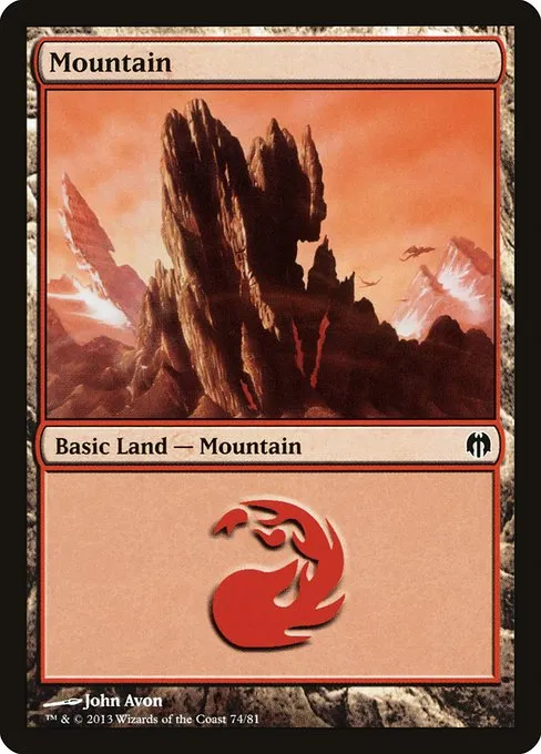 Mountain · Duel Decks: Heroes vs. Monsters 74/81