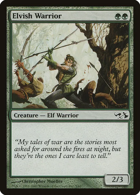 Elvish Warrior · Duel Decks: Elves vs. Goblins 5/62
