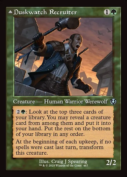 Duskwatch Recruiter // Krallenhorde Howler · Innistrad Remastered 467/495