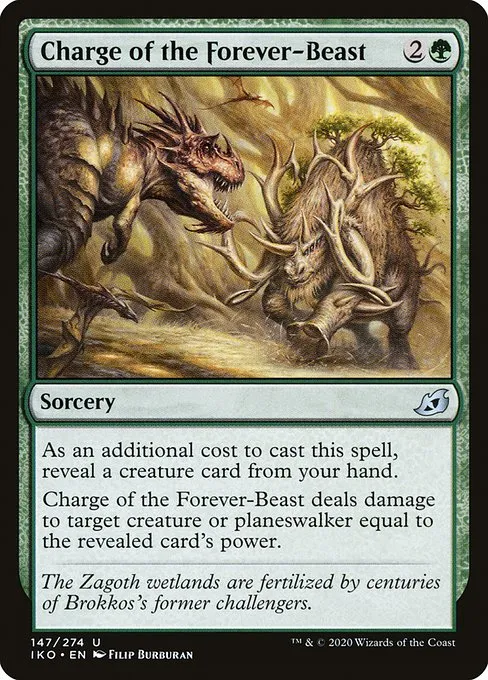 Charge of the Forever-Beast · Ikoria: Lair of Behemoths 147/390