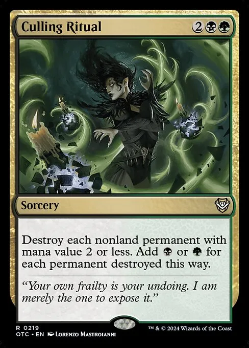 Culling Ritual · Outlaws of Thunder Junction Commander 219/342