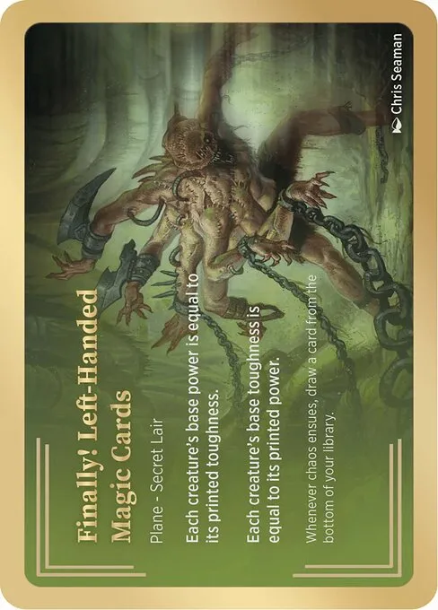 Finally! Left-Handed Magic Cards · Secret Lair Showcase Planes 3/10