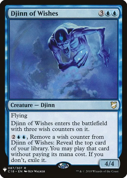 Djinn of Wishes · The List C18-87/5050