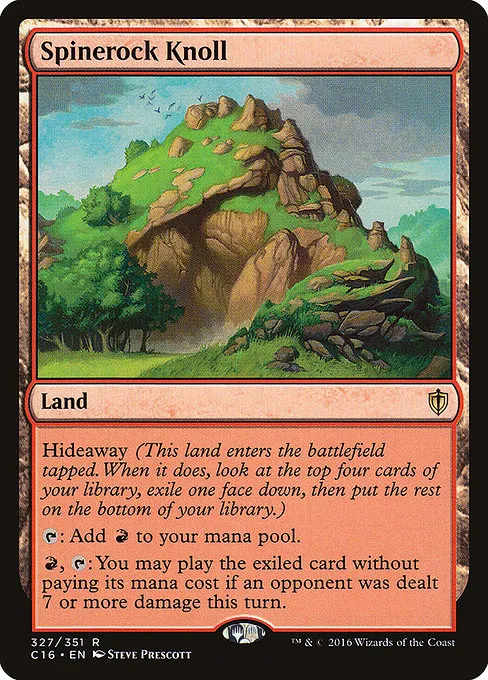 Spinerock Knoll · Commander 2016 327/351