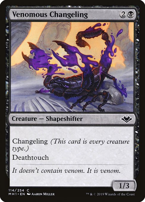 Venomous Changeling · Modern Horizons 114/255