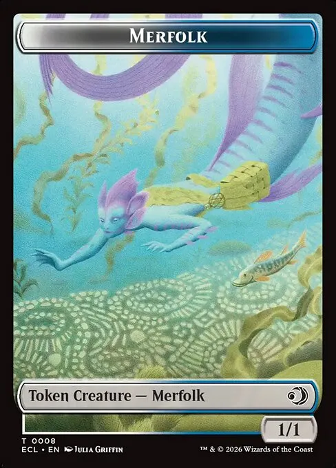 Merfolk · Lorwyn Eclipsed Tokens 8/13