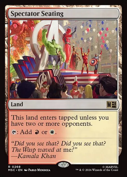 Spectator Seating · Marvel Super Heroes Commander 268/9