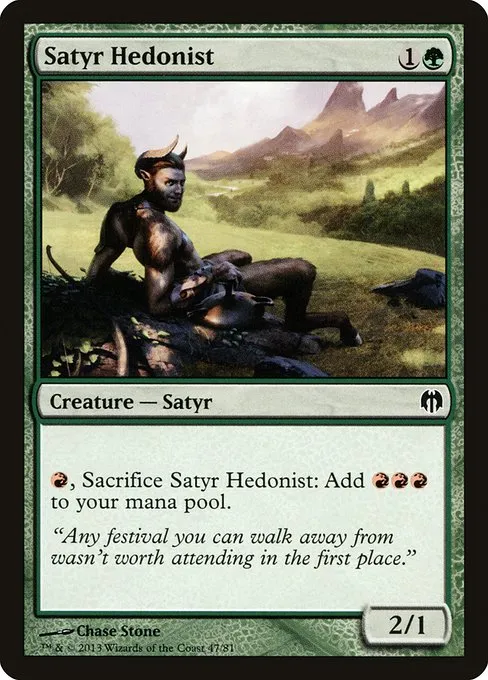 Satyr Hedonist · Duel Decks: Heroes vs. Monsters 47/81