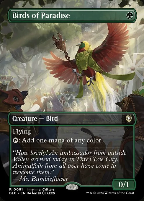 Birds of Paradise · Bloomburrow Commander 81/356