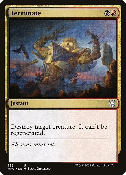 Terminate · Forgotten Realms Commander 193/331