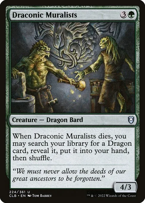 Draconic Muralists · Commander Legends: Battle for Baldur's Gate 224/936
