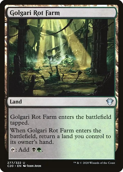 Golgari Rot Farm · Commander 2020 277/322