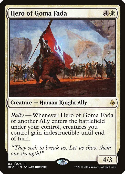 Hero of Goma Fada · Battle for Zendikar 31/299