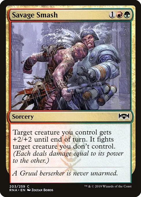 Savage Smash · Ravnica Allegiance 203/273