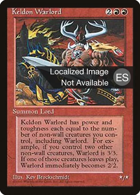 Keldon Warlord · Fourth Edition Foreign Black Border 207/378