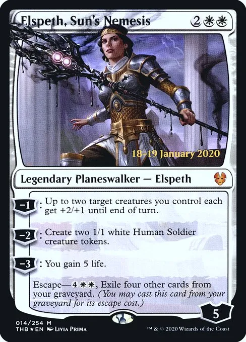 Elspeth, Sun's Nemesis · Theros Beyond Death Promos 14s/137