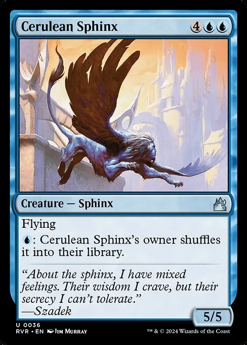 Cerulean Sphinx · Ravnica Remastered 36/531