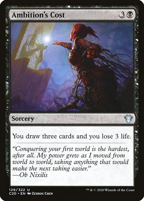 Ambition's Cost · Commander 2020 129/322