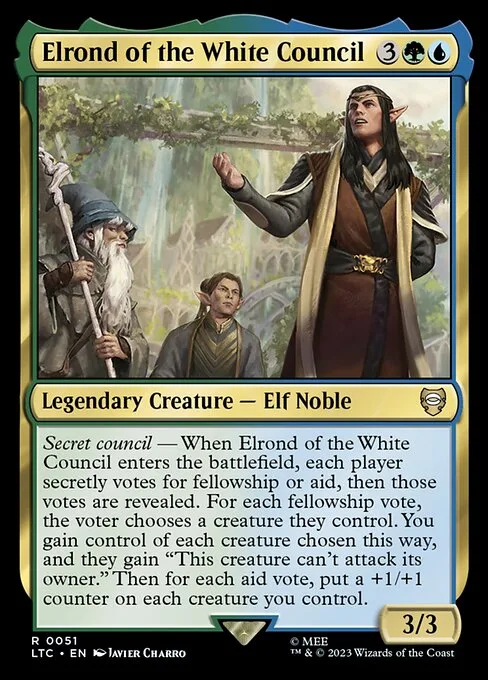 Elrond of the White Council · Tales of Middle-earth Commander 51/591