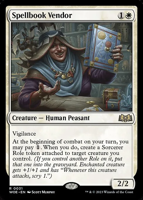Spellbook Vendor · Wilds of Eldraine 31/381