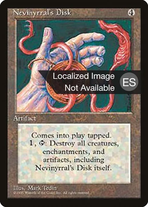 Nevinyrral's Disk · Fourth Edition Foreign Black Border 338/378