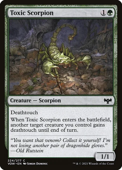 Toxic Scorpion · Innistrad: Crimson Vow 224/423