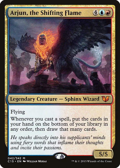 Arjun, the Shifting Flame · Commander 2015 42/342