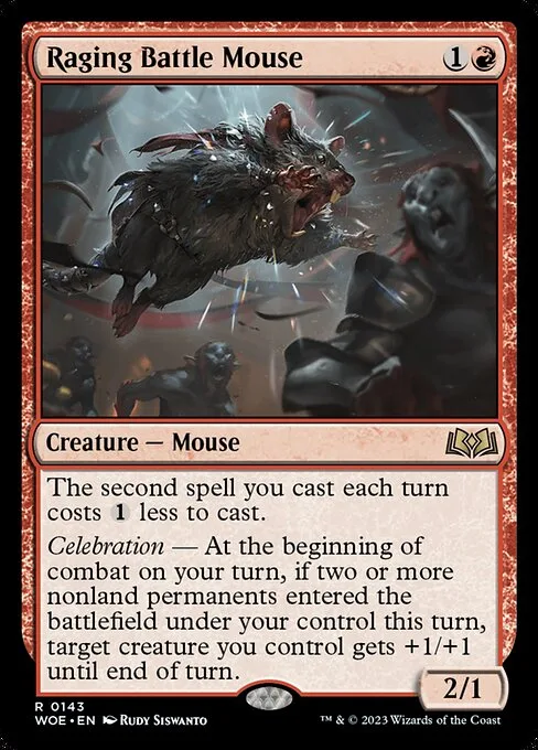 Raging Battle Mouse · Wilds of Eldraine 143/381