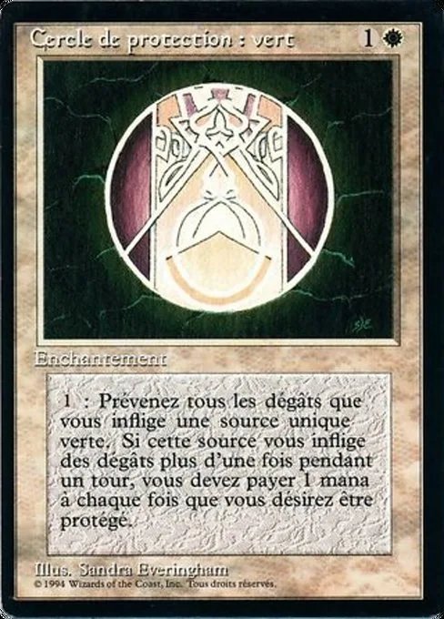 Circle of Protection: Green · Foreign Black Border 11/307