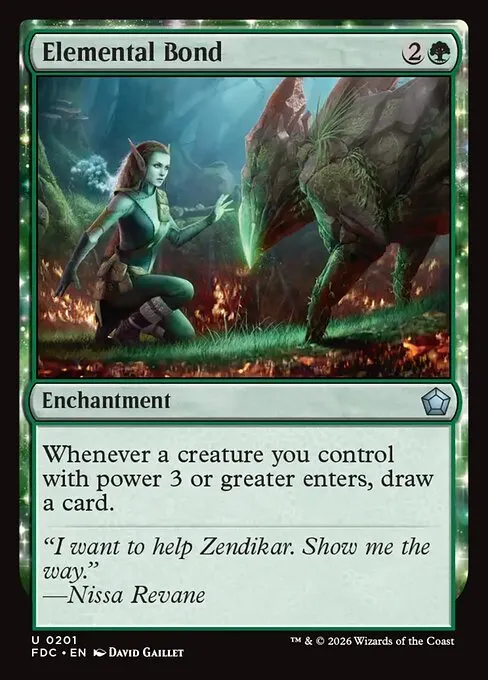 Elemental Bond · Foundations Commander 201/3