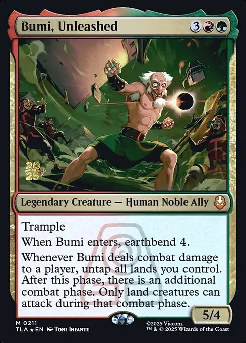 Bumi, Unleashed · Avatar: The Last Airbender Promos 211s/80