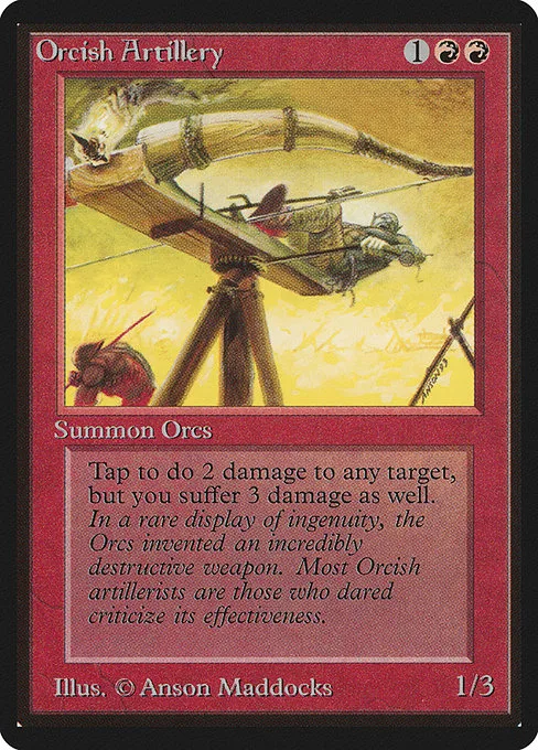 Orcish Artillery · Limited Edition Beta 166/302