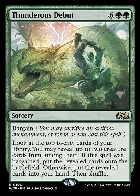 Thunderous Debut · Wilds of Eldraine Promos 190p/160