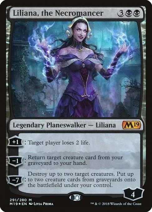 Liliana, the Necromancer · Core Set 2019 291/314
